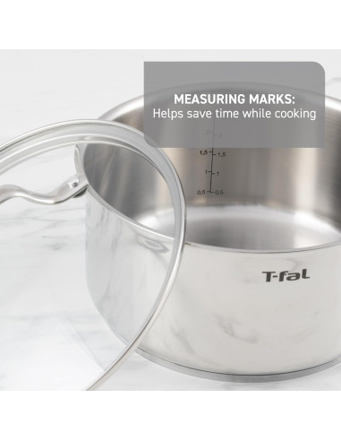 Juego de Utensilios de Cocina T-fal 11 Piezas Acero Inoxidable