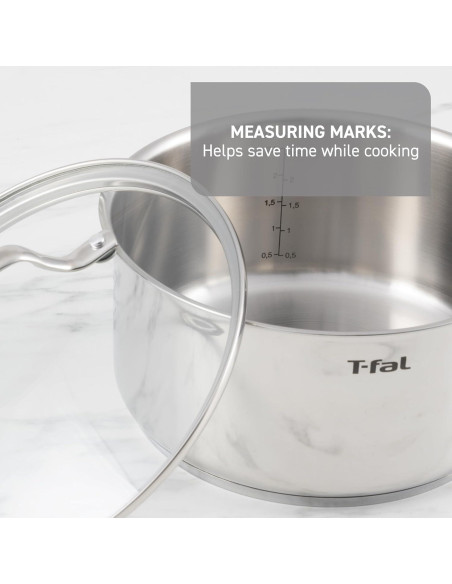 Juego de Utensilios de Cocina T-fal 11 Piezas Acero Inoxidable