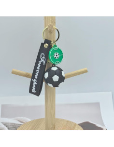 Llavero de Fútbol Unisex Negro - Regalo para Aficionados 2