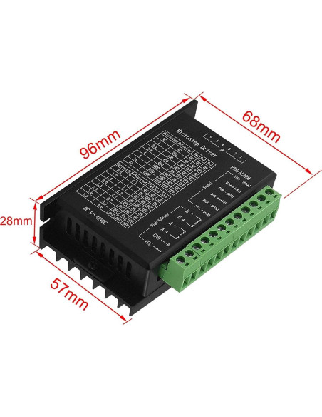 Controlador de Motor Paso a Paso TB6600 4A 9-42V para Nema 17/23/34