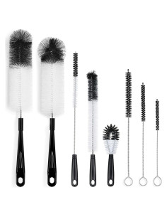 Set de 8 Cepillos de Limpieza ALINK para Botellas y Popotes
