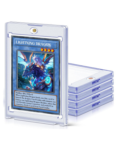 5 Soportes Magnéticos para Tarjetas Homthy 35 pt Acrílico