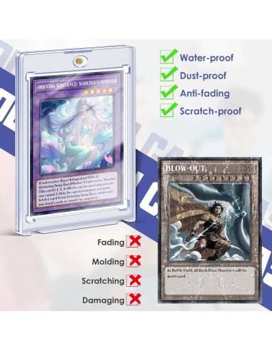 5 Soportes Magnéticos para Tarjetas Homthy 35 pt Acrílico