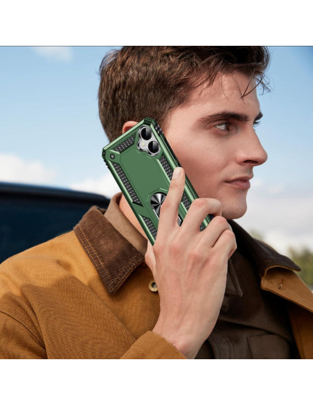 Funda Militar para Samsung Galaxy A05 con Soporte - Verde