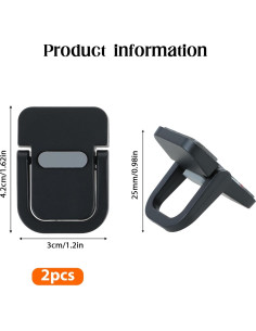Soporte Mini Autoadhesivo para Laptop AHQiZFX - Negro 2