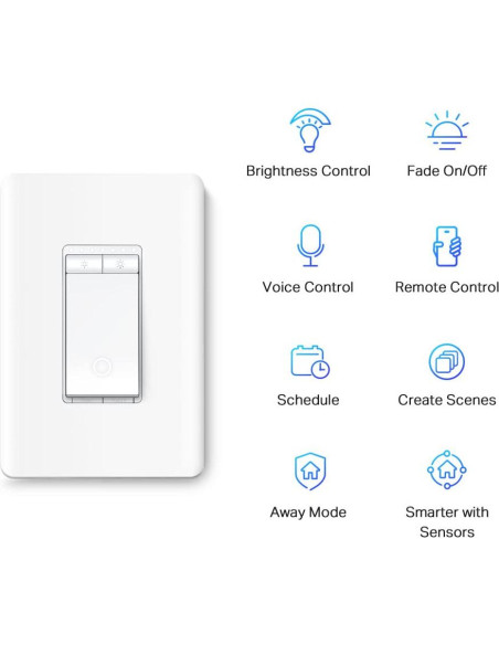 Interruptor Regulador Inteligente TP-Link Tapo S500D Wi-Fi 2.4GHz Interruptor Regulador Inteligente TP-Link Tapo S500D Wi-Fi 2.4GHz