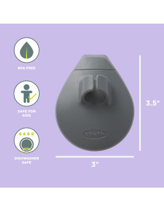 Cepillo de Verduras Chef'n PalmBrush Ergonomico Gris Mármol 2