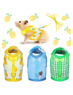 Arnés Ajustable para Mascotas Pequeñas Weewooday 3 Piezas