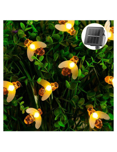 Luces de Cadena Solar Brightown 9.4m 50 LED Abeja Decorativa