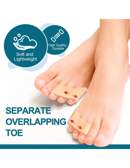 Separadores de Dedo Meñique Povihome 10 Paquetes Beige