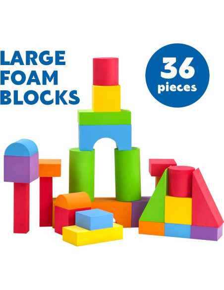 Bloques de Construcción de Espuma Pairez Toys 36 Piezas 30x25x5cm Bloques de Construcción de Espuma Pairez Toys 36 Piezas 30x25x5cm