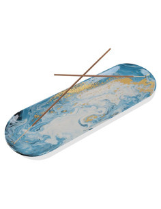 Soporte de Incienso Cerámica CEREMONIA 30x10 cm Dorado