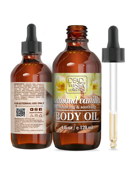 Aceite Corporal Hidratante Almendra y Vainilla 118.3 ml - Colección del Mar Muerto