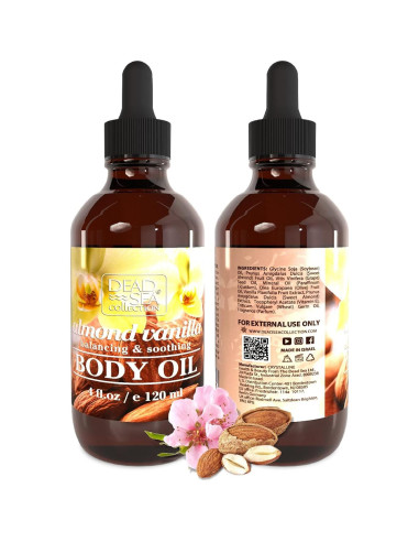 Aceite Corporal Hidratante Almendra y Vainilla 118.3 ml - Colección del Mar Muerto