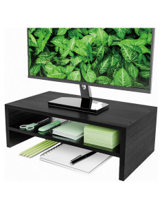 Soporte Elevador de Monitor Simpple Trending 2 Niveles Madera