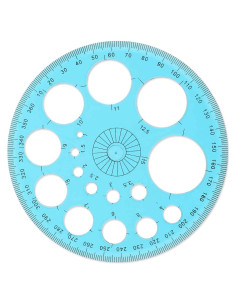 Plantilla de Círculo Plástico ZEYIYER 11.5 cm para Dibujo