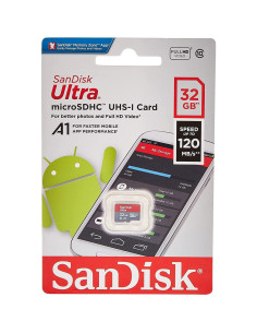 Tarjeta microSD SanDisk Ultra 32GB A1 120MB/s Clase 10 2