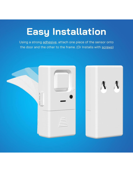 Alarmas Inalámbricas de Puerta y Ventana Rosmila - Paquete de 10 Alarmas Inalámbricas de Puerta y Ventana Rosmila - Paquete de 10