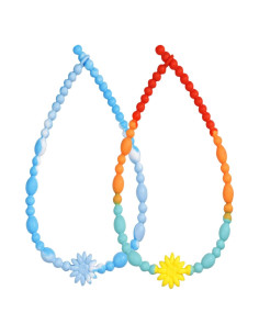 Collar Masticable Sensorial Azul - Silicona Grado Alimenticio