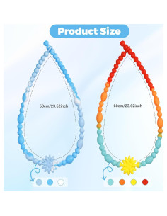 Collar Masticable Sensorial Azul - Silicona Grado Alimenticio 2