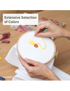 Juego de Hilos de Bordado Inovida - 50 Colores 4.88m 2