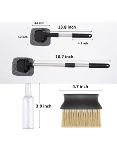 Limpiador de Ventanas de Coche HIWIND con Mango Extensible 55.88 cm 2