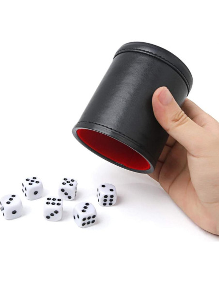 Copa de Dados Profesional Tuzama con 6 Dados Silenciosos