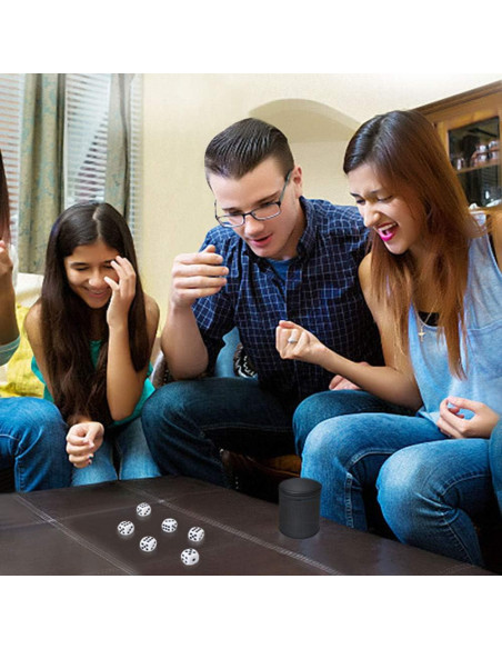 Copa de Dados Profesional Tuzama con 6 Dados Silenciosos