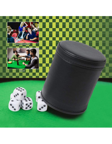 Copa de Dados Profesional Tuzama con 6 Dados Silenciosos