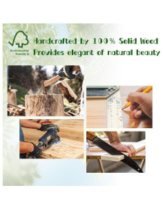 Soporte para Monitor de Madera KINLINK, Elevador Ajustable 2 Niveles 2