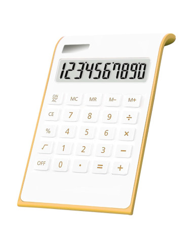 Calculadora Solar Sportsvoutdoors BH 10 Dígitos LCD Blanca