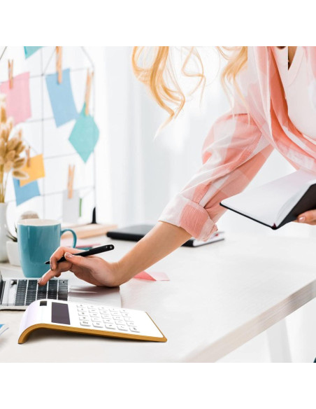 Calculadora Solar Sportsvoutdoors BH 10 Dígitos LCD Blanca