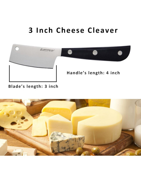 Cuchillo de Queso Duro MATTSTONE HILL, Acero Inoxidable 18.8 cm