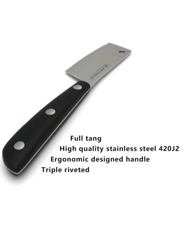 Cuchillo de Queso Duro MATTSTONE HILL, Acero Inoxidable 18.8 cm