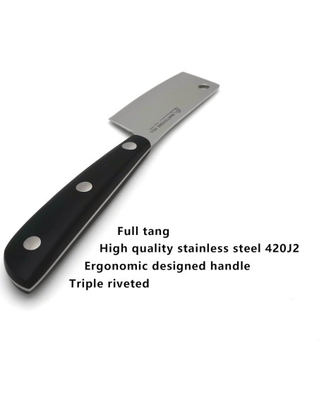 Cuchillo de Queso Duro MATTSTONE HILL, Acero Inoxidable 18.8 cm