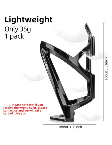 Soporte para Botella de Agua ROCKBROS Ultra-Ligero Negro