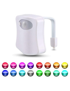 Luz Nocturna LED para Inodoro Shelly & Bill con Sensor de Movimiento