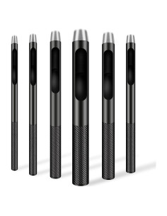 Juego de 6 Perforadores de Agujeros de Cuero AsonTao 1.5-5mm