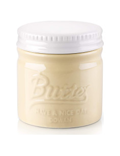 Crock de Mantequilla DOWAN Mason Beige con Tapa - 170g
