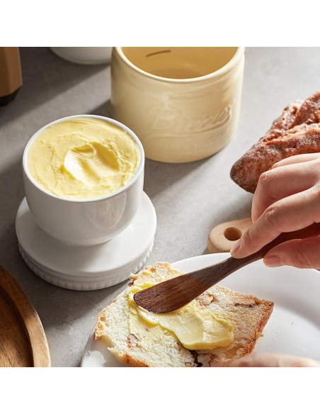 Crock de Mantequilla DOWAN Mason Beige con Tapa - 170g