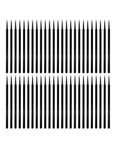 Paquete de 100 Cepillos de Limpieza para Puertos de Carga - Negro