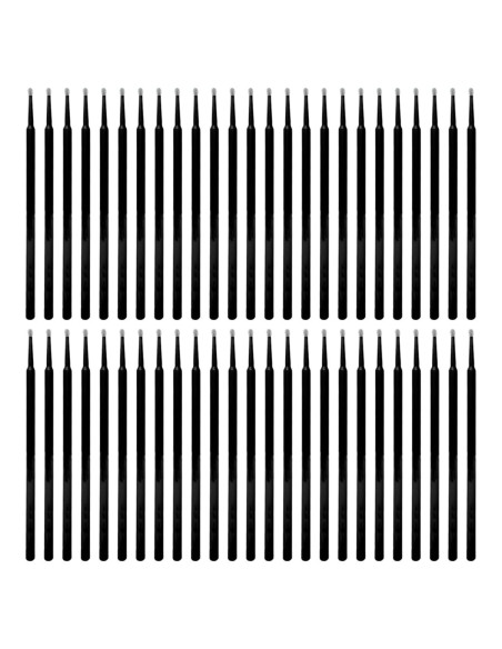 Paquete de 100 Cepillos de Limpieza para Puertos de Carga - Negro