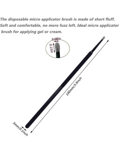 Paquete de 100 Cepillos de Limpieza para Puertos de Carga - Negro 2