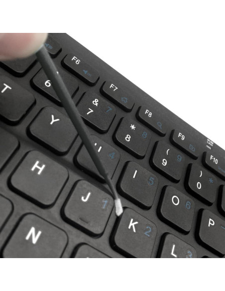 Paquete de 100 Cepillos de Limpieza para Puertos de Carga - Negro