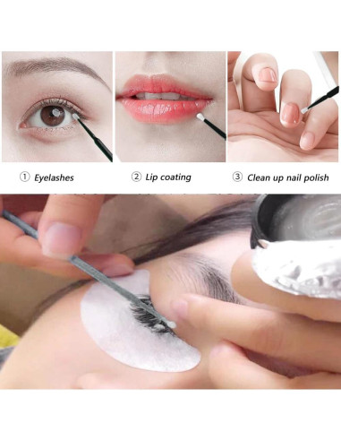 Paquete de 100 Cepillos de Limpieza para Puertos de Carga - Negro