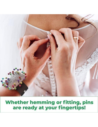 Cojín de Alfileres Magnético Sew Your Way Negro 22.86 cm - Soporte Fuerte