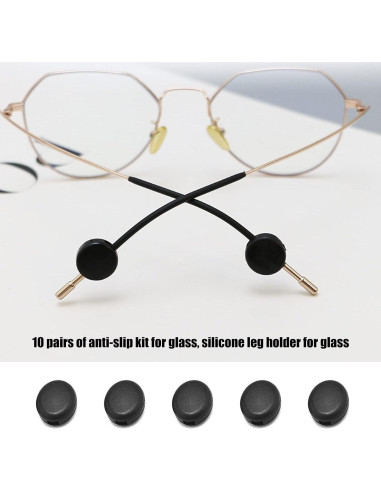 Agarres de Templo de Gafas de Silicona KECHIO Mini Antideslizante