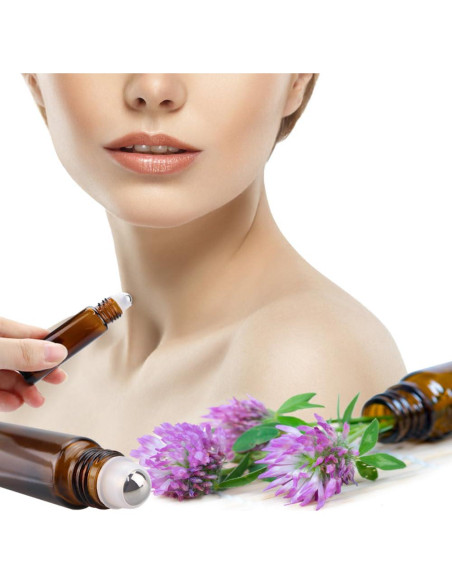 Kit de Botellas de Spray de Vidrio Ámbar x10 y Roller 9x10ml