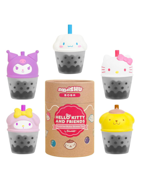 Figura Squishy Hello Kitty y Amigos Boba - Hamee - 1 Pc