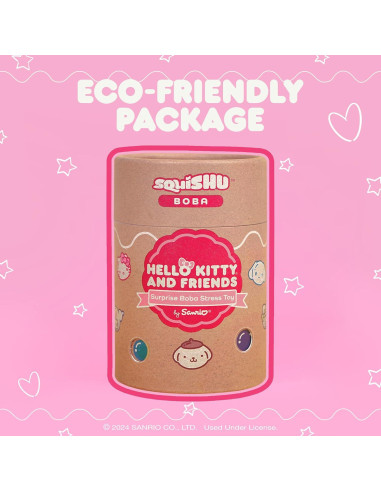 Figura Squishy Hello Kitty y Amigos Boba - Hamee - 1 Pc